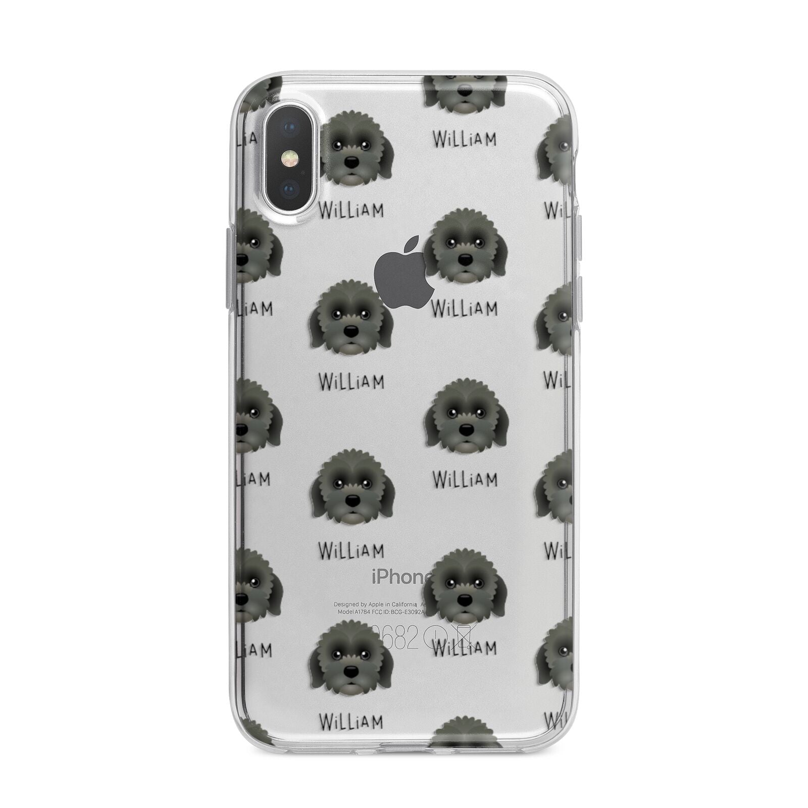 Lachon Icon with Name iPhone X Bumper Case on Silver iPhone Alternative Image 1