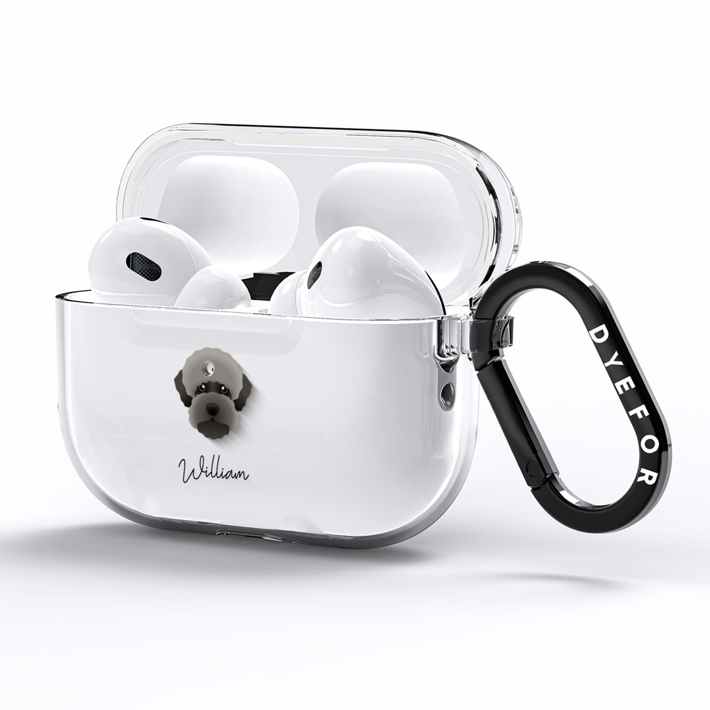 Lagotto Romagnolo Personalised AirPods Pro Clear Case Side Image