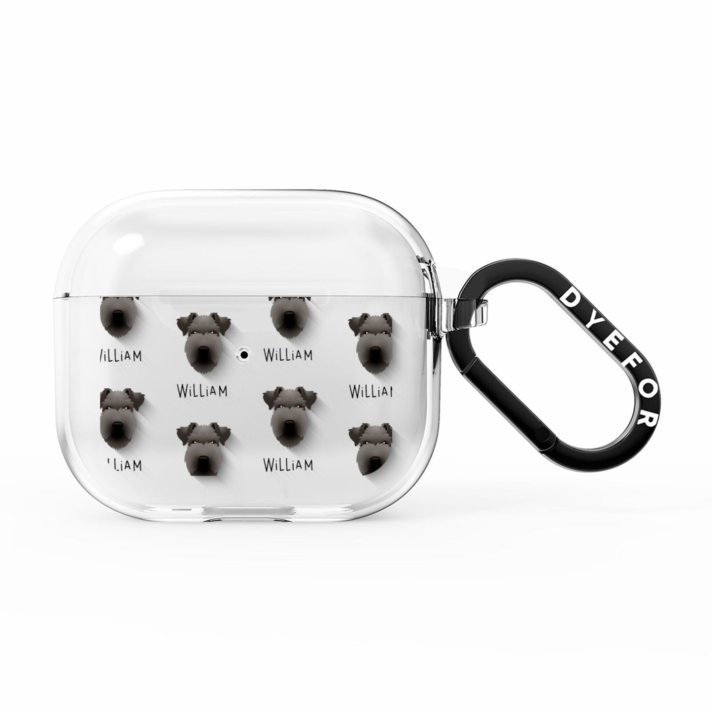 Lakeland Terrier Icon with Name AirPods Clear Case 3rd Gen