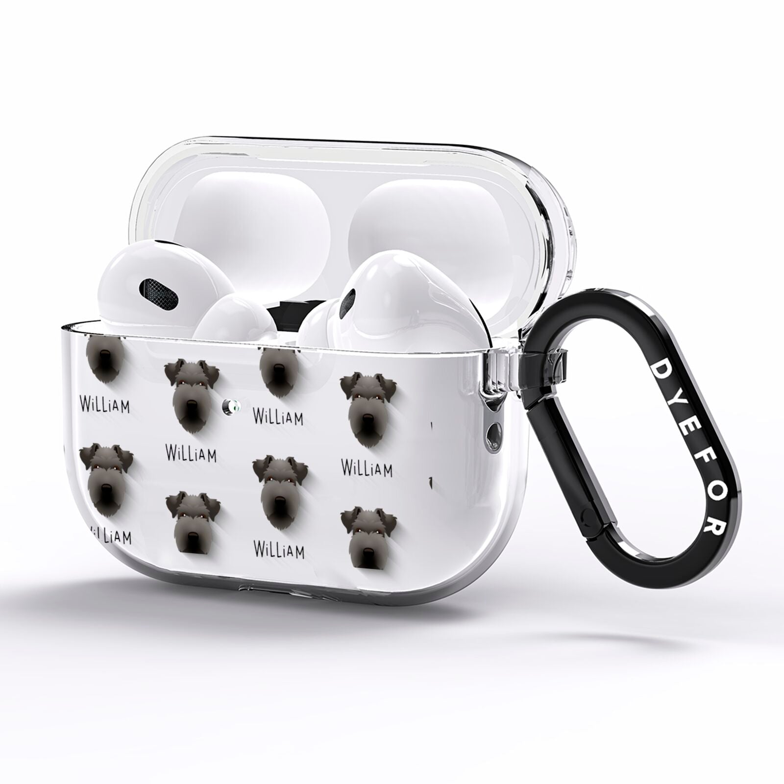 Lakeland Terrier Icon with Name AirPods Pro Clear Case Side Image