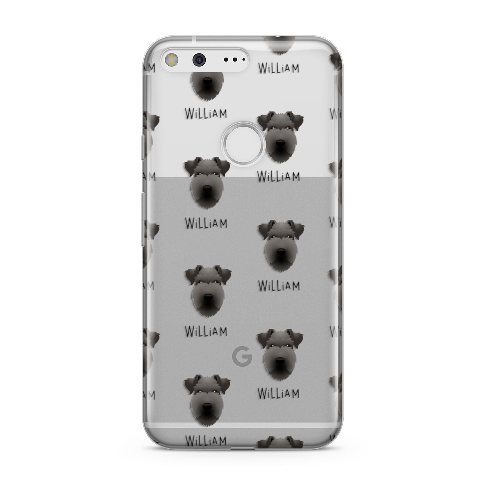 Lakeland Terrier Icon with Name Google Pixel Case