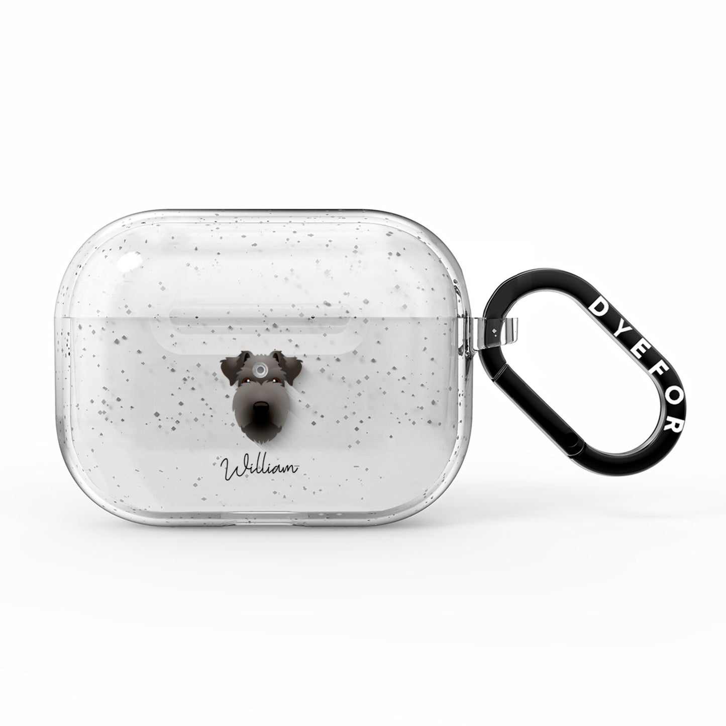 Lakeland Terrier Personalised AirPods Pro Glitter Case
