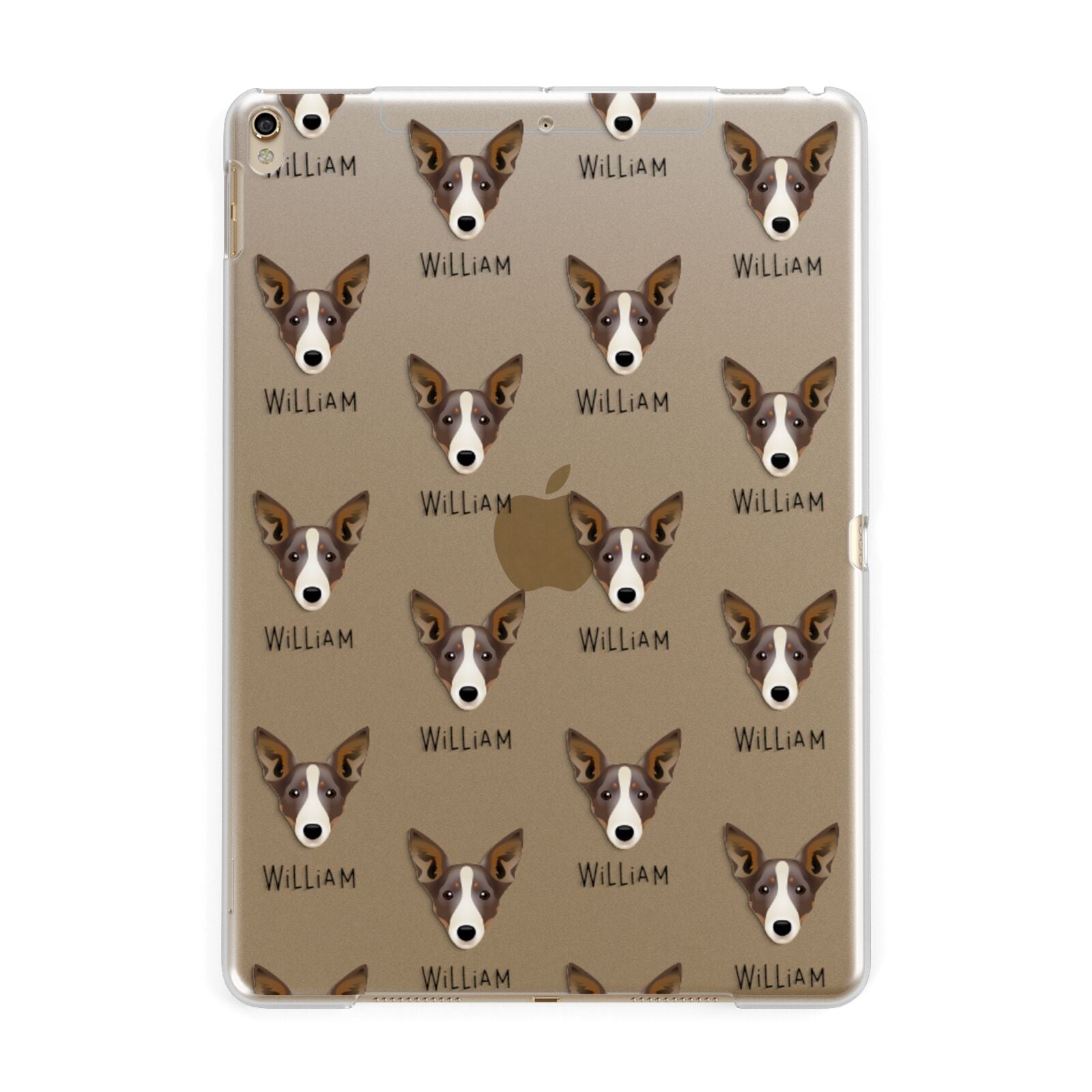 Lancashire Heeler Icon with Name Apple iPad Gold Case