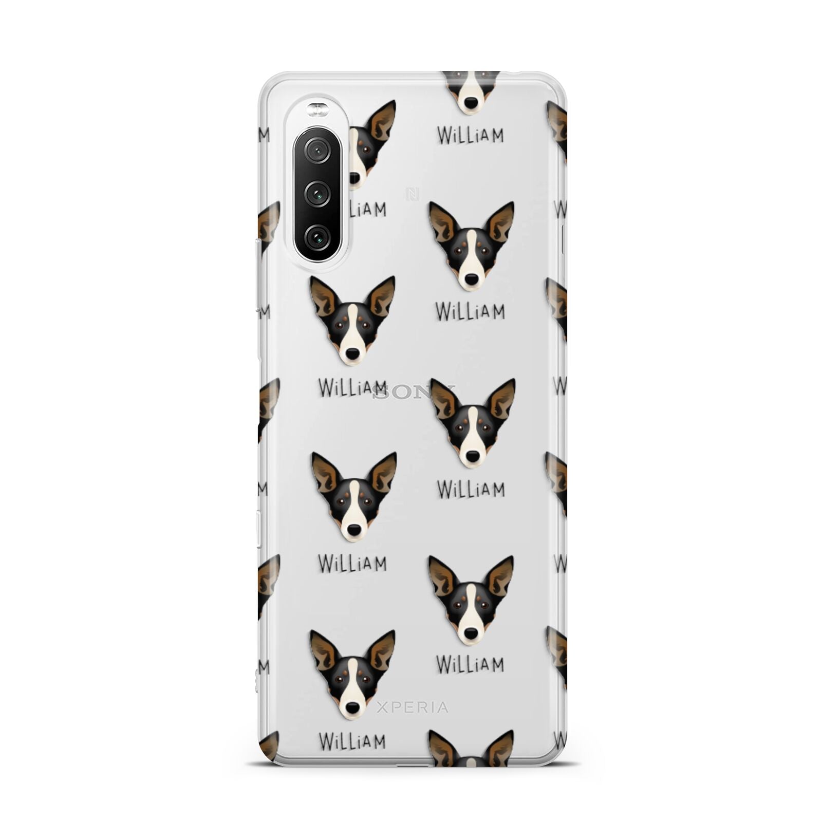 Lancashire Heeler Icon with Name Sony Xperia 10 III Case