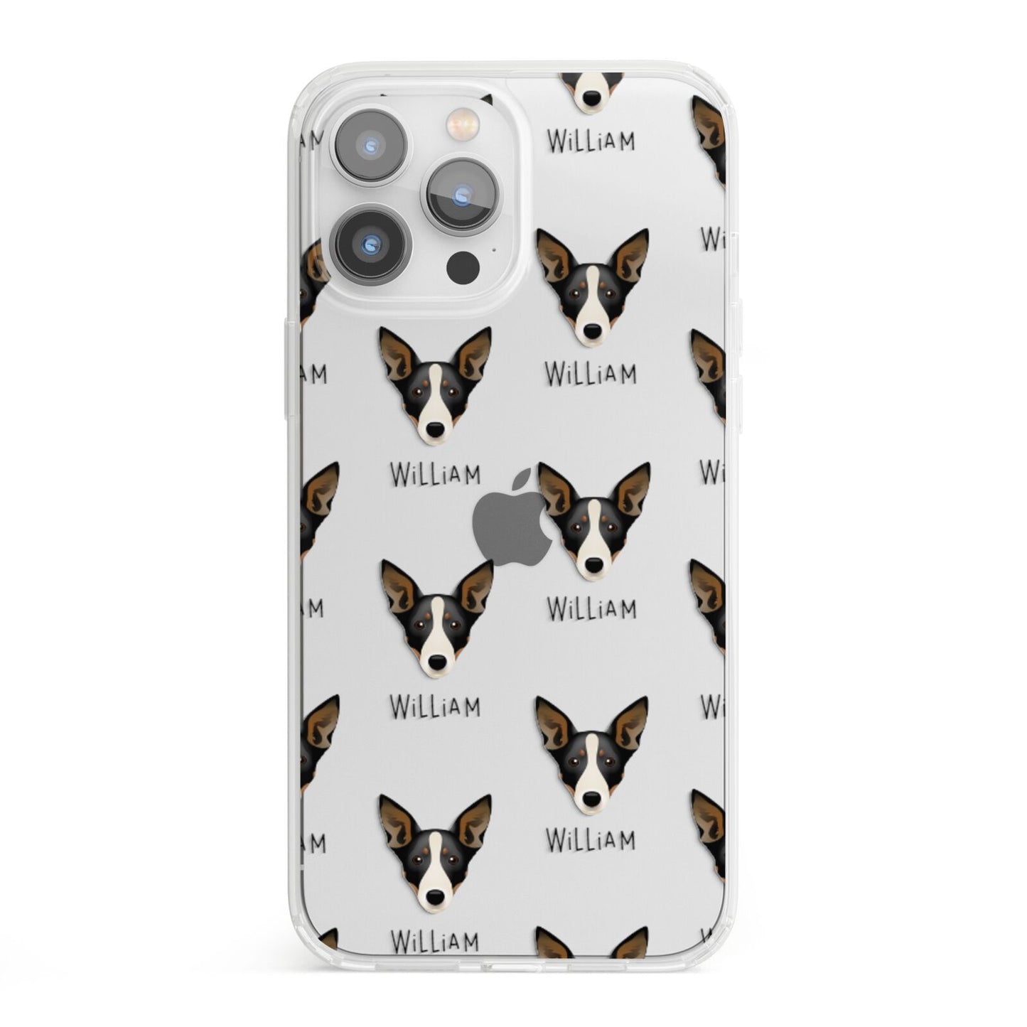 Lancashire Heeler Icon with Name iPhone 13 Pro Max Clear Bumper Case