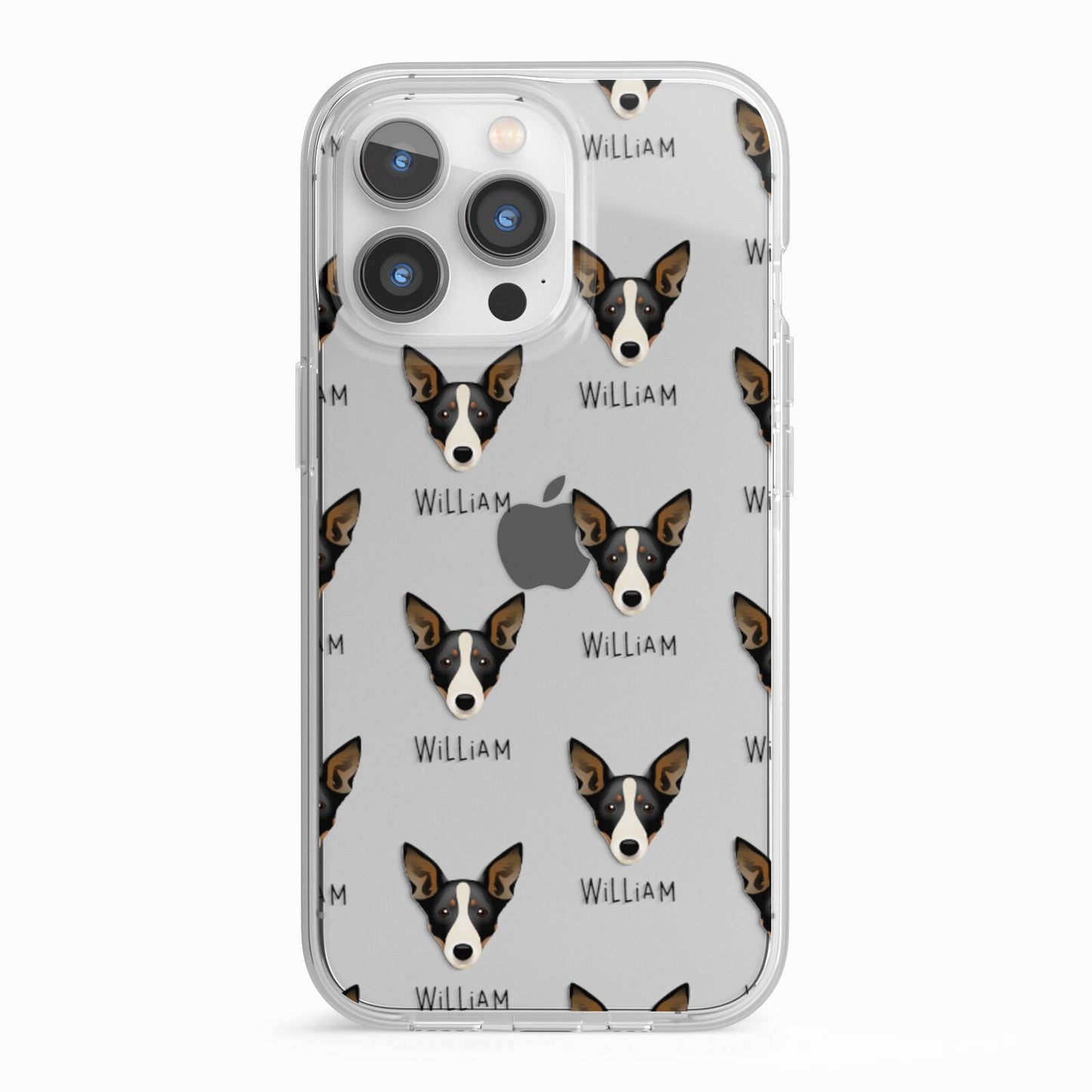 Lancashire Heeler Icon with Name iPhone 13 Pro TPU Impact Case with White Edges