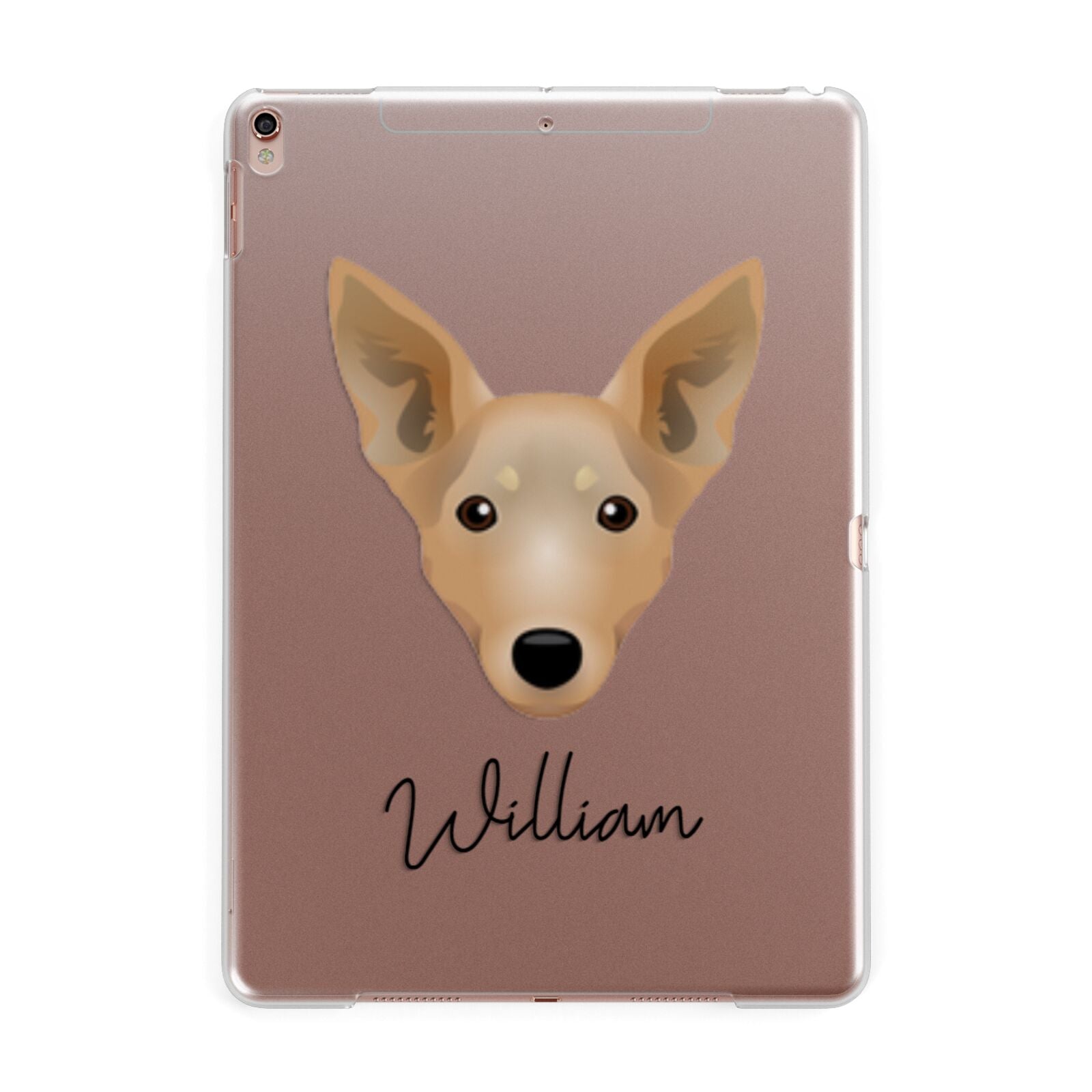 Lancashire Heeler Personalised Apple iPad Rose Gold Case