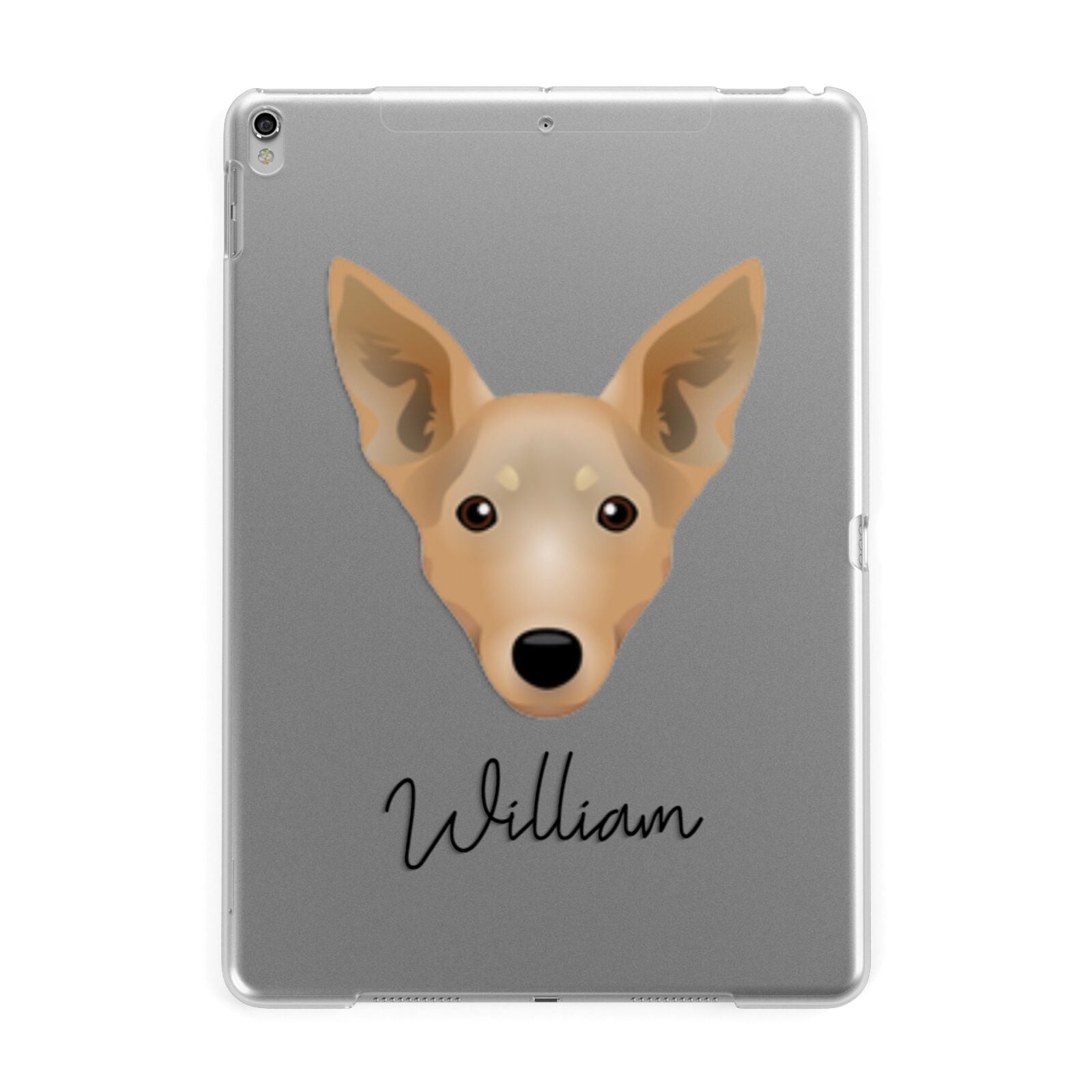 Lancashire Heeler Personalised Apple iPad Silver Case