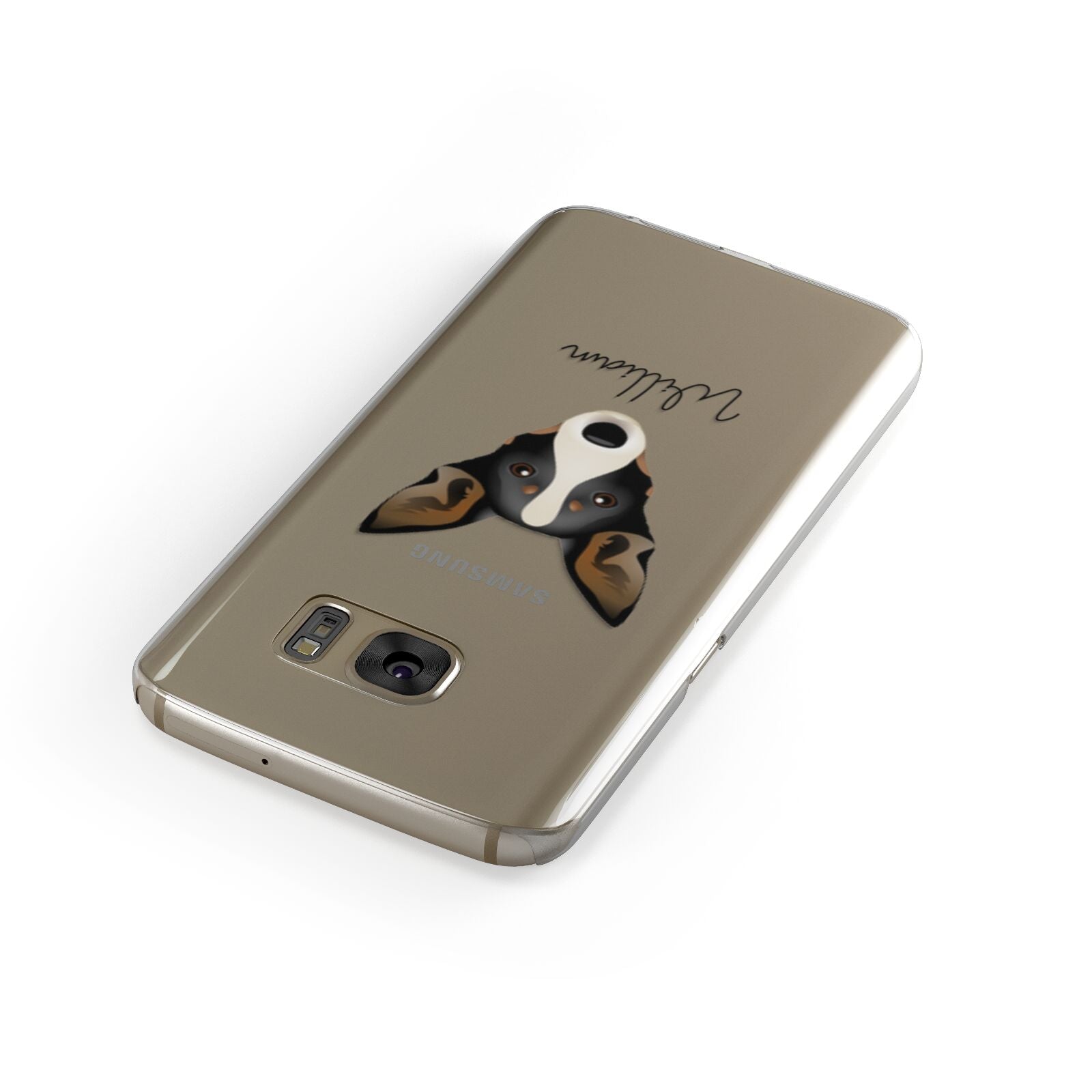 Lancashire Heeler Personalised Samsung Galaxy Case Front Close Up