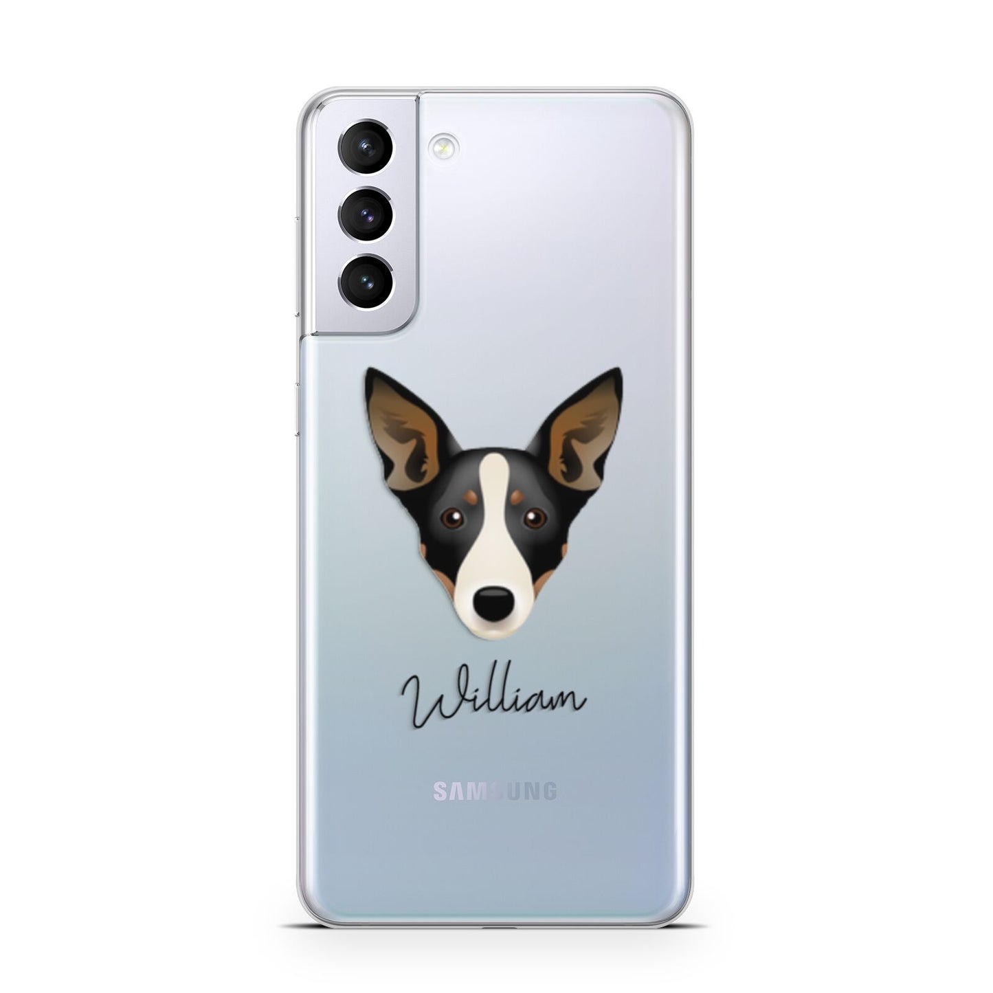 Lancashire Heeler Personalised Samsung S21 Plus Phone Case