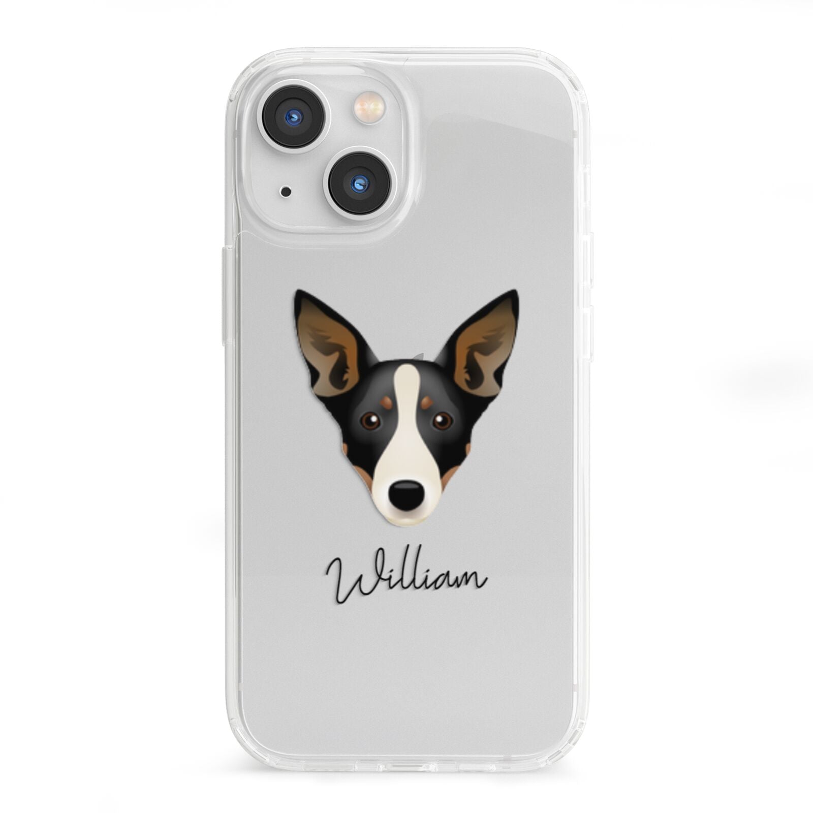 Lancashire Heeler Personalised iPhone 13 Mini Clear Bumper Case