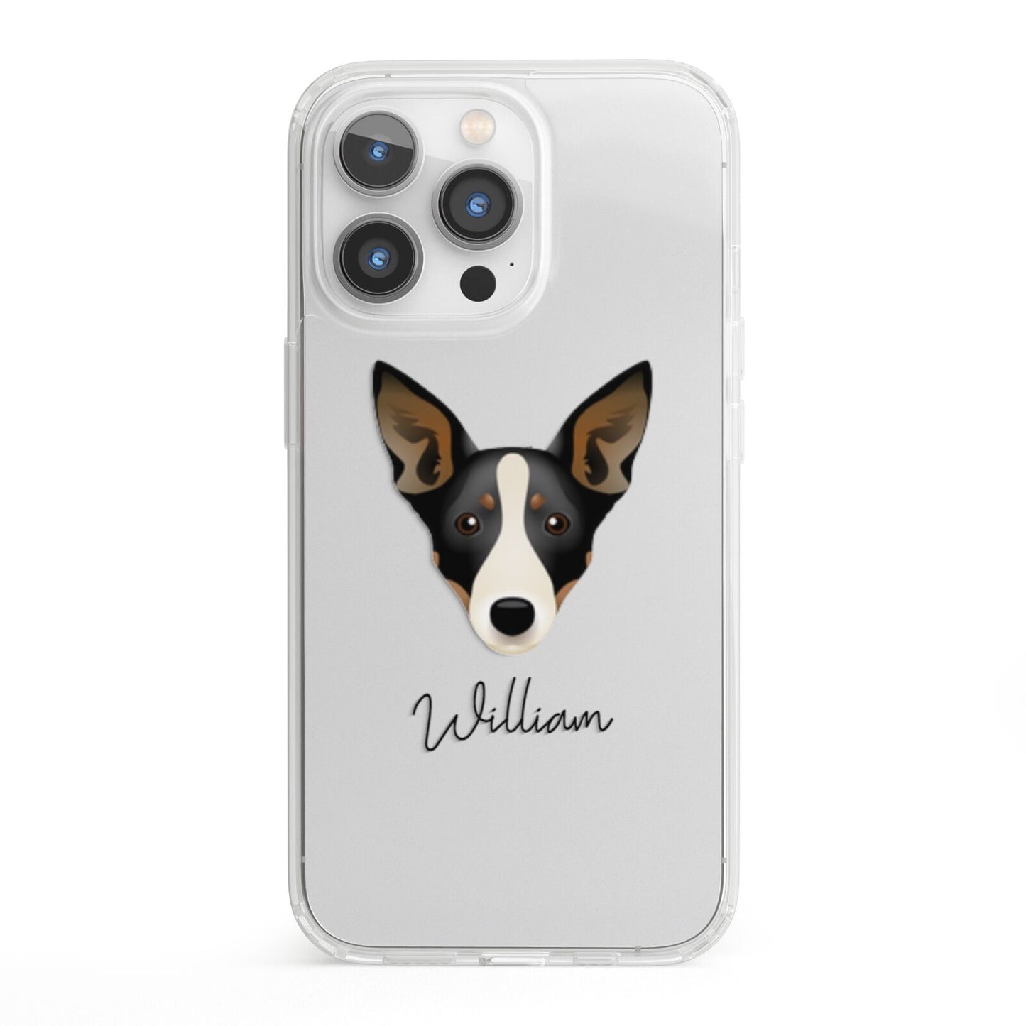 Lancashire Heeler Personalised iPhone 13 Pro Clear Bumper Case