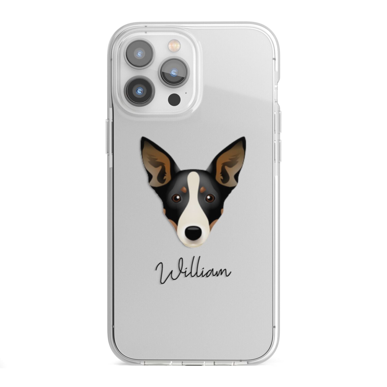 Lancashire Heeler Personalised iPhone 13 Pro Max TPU Impact Case with White Edges