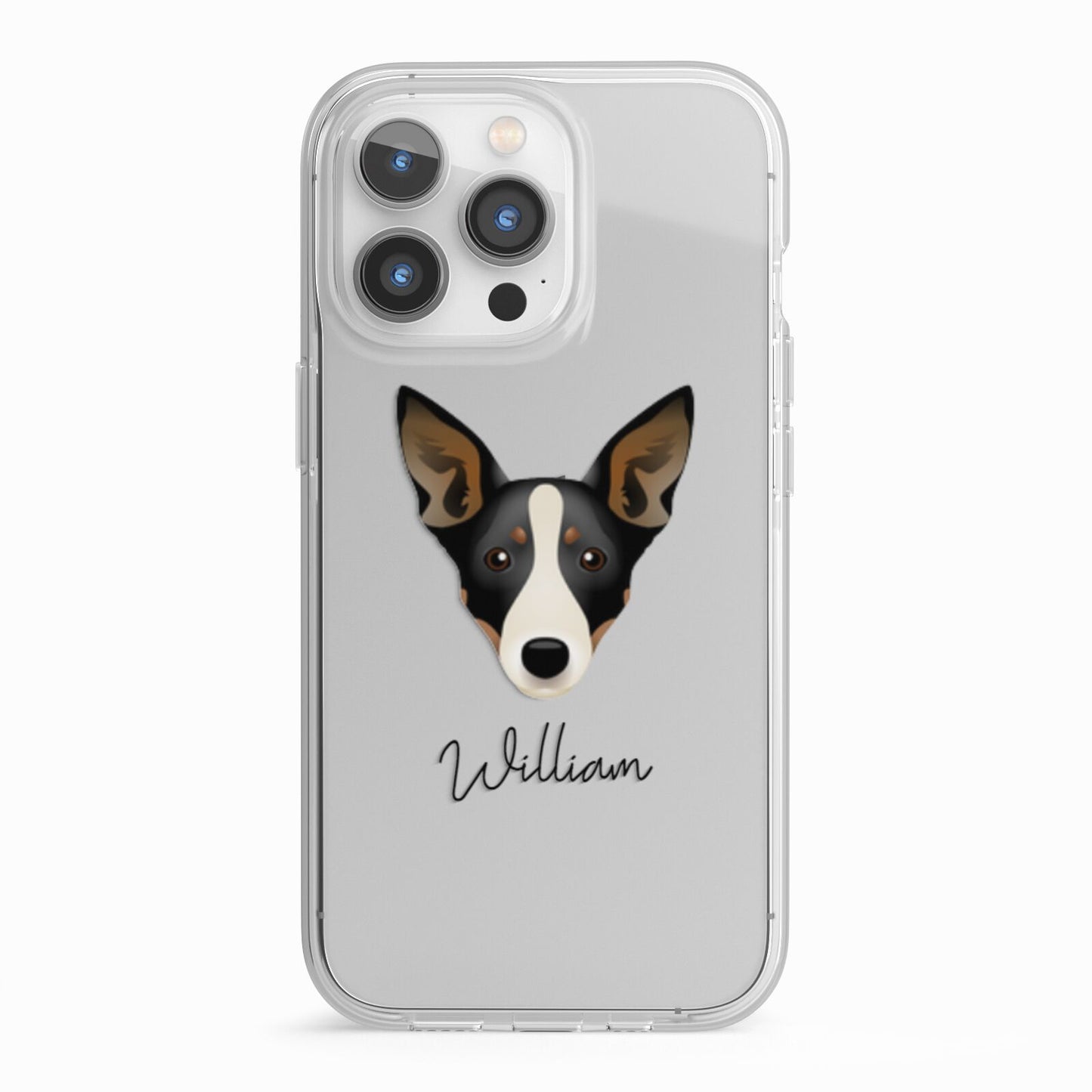 Lancashire Heeler Personalised iPhone 13 Pro TPU Impact Case with White Edges