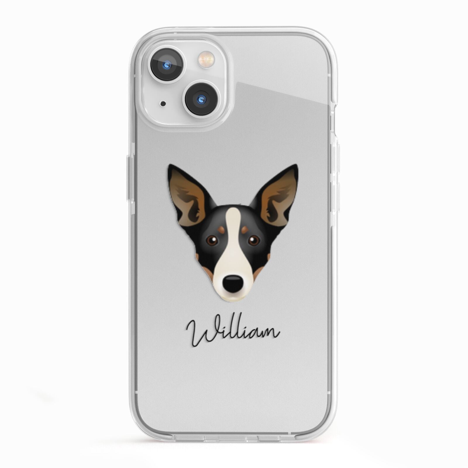 Lancashire Heeler Personalised iPhone 13 TPU Impact Case with White Edges