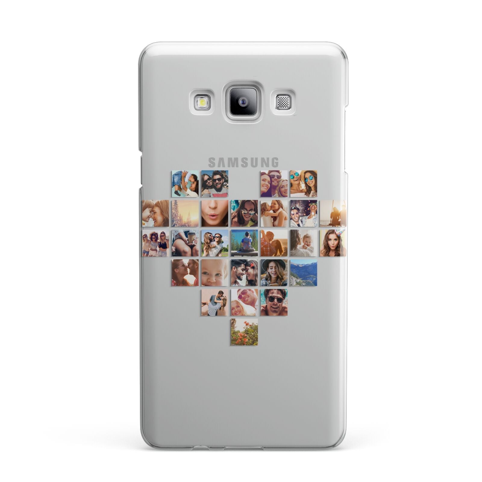 Large Heart Photo Montage Upload Samsung Galaxy A7 2015 Case