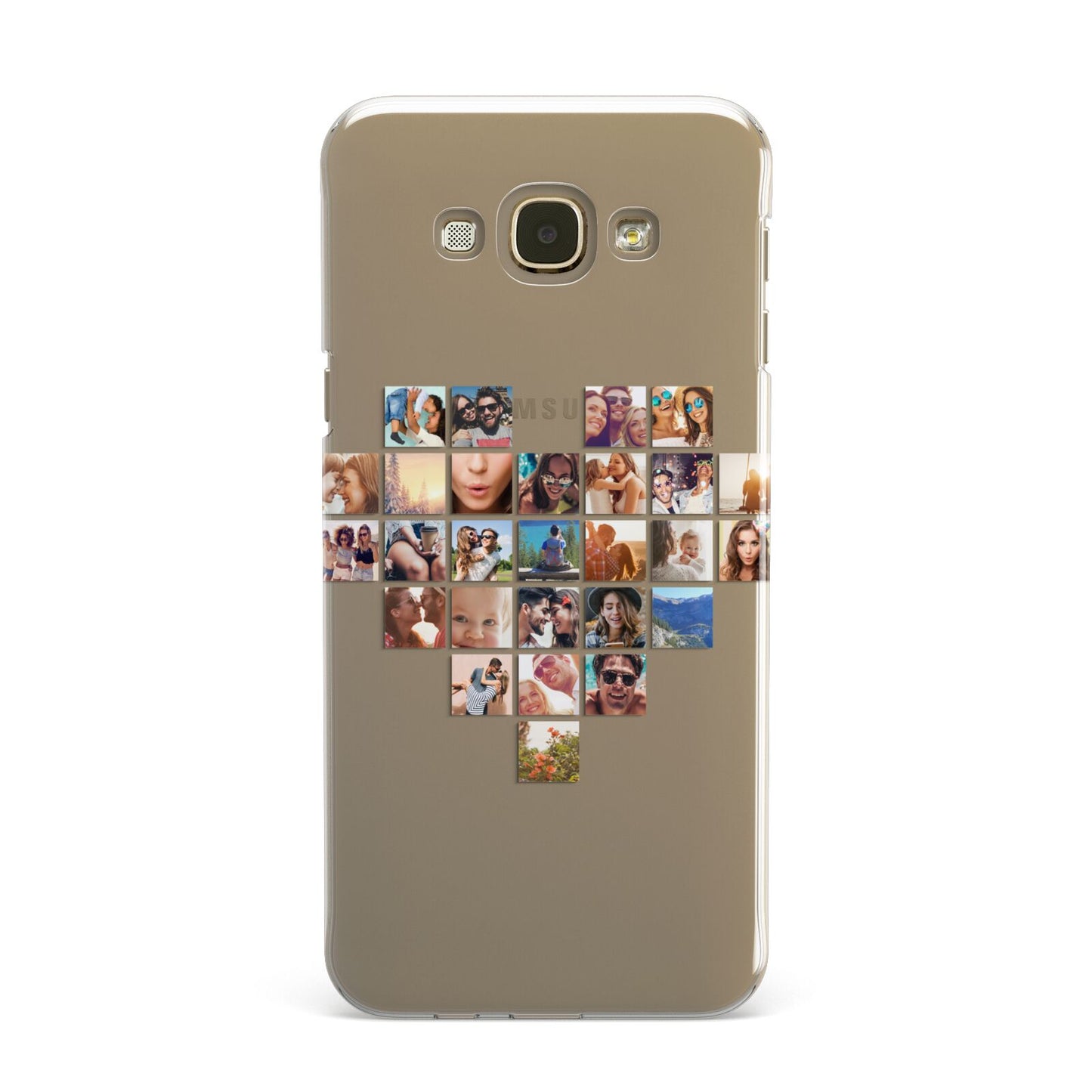 Large Heart Photo Montage Upload Samsung Galaxy A8 Case
