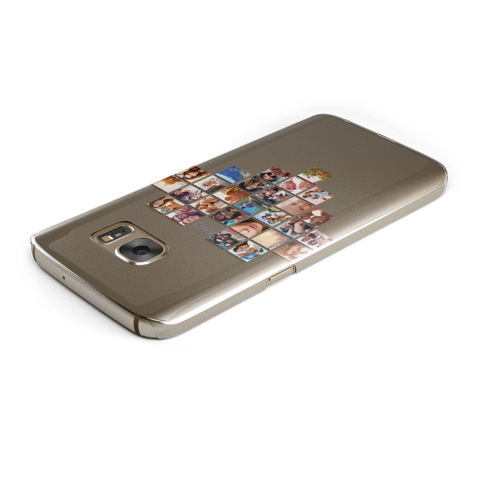 Large Heart Photo Montage Upload Samsung Galaxy Case Top Cutout