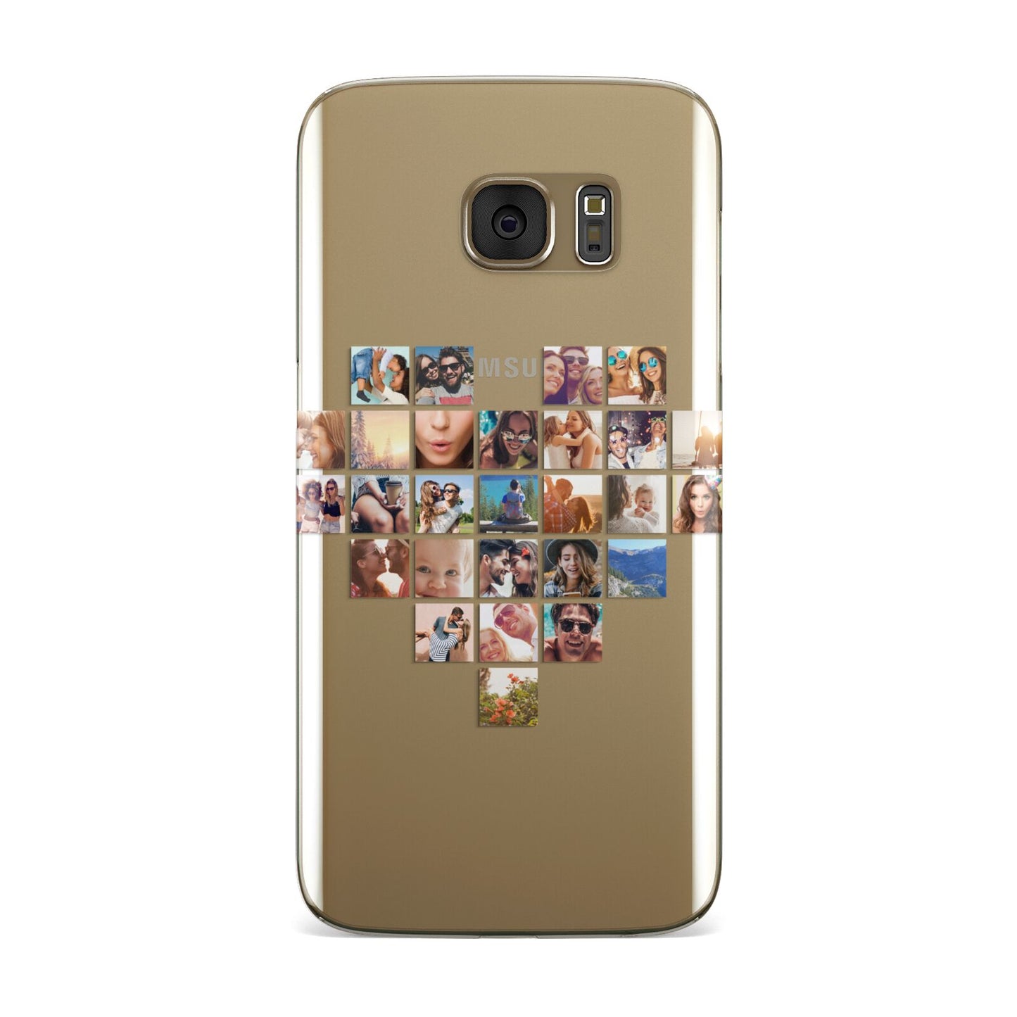 Large Heart Photo Montage Upload Samsung Galaxy Case