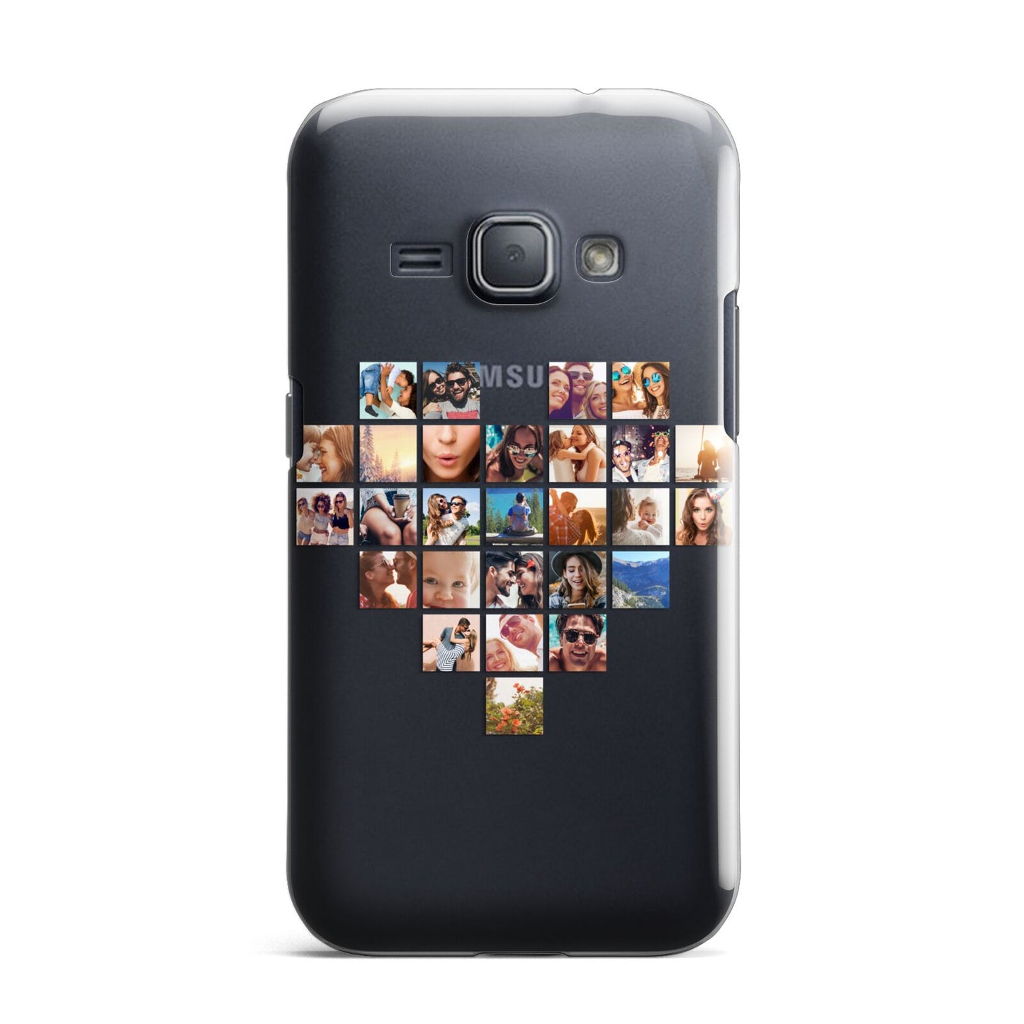 Large Heart Photo Montage Upload Samsung Galaxy J1 2016 Case