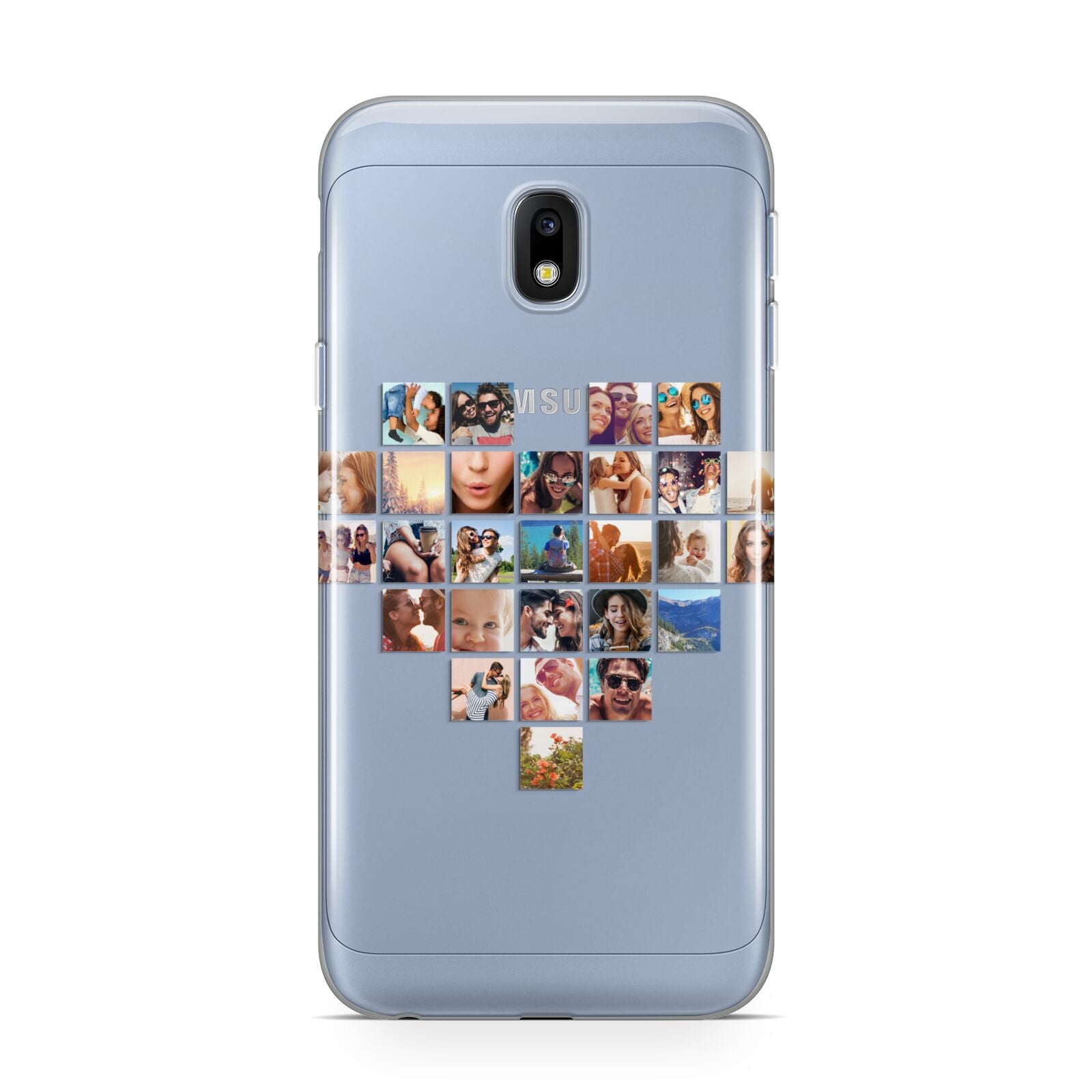 Large Heart Photo Montage Upload Samsung Galaxy J3 2017 Case