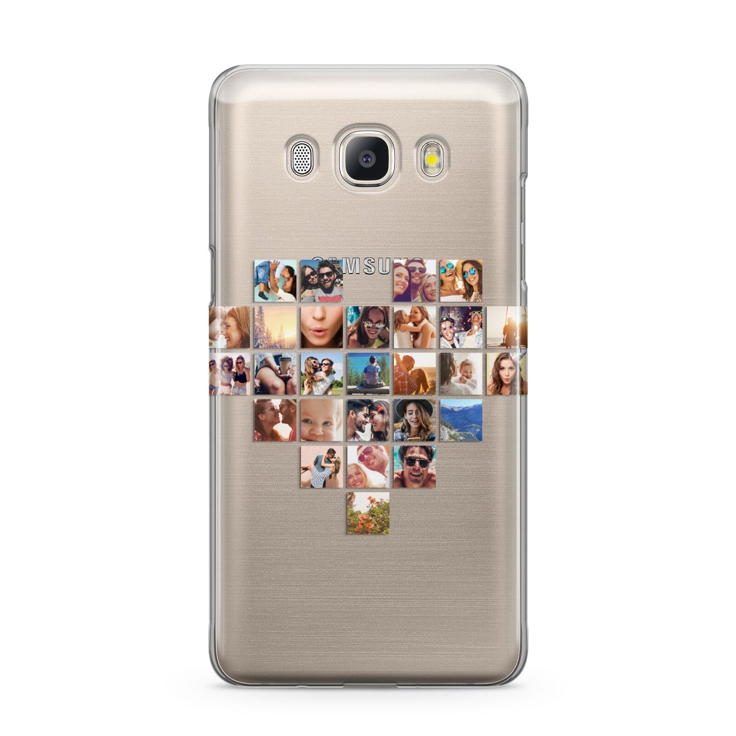 Large Heart Photo Montage Upload Samsung Galaxy J5 2016 Case