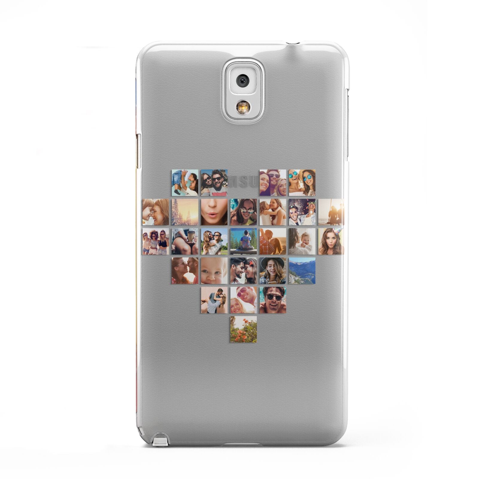 Large Heart Photo Montage Upload Samsung Galaxy Note 3 Case