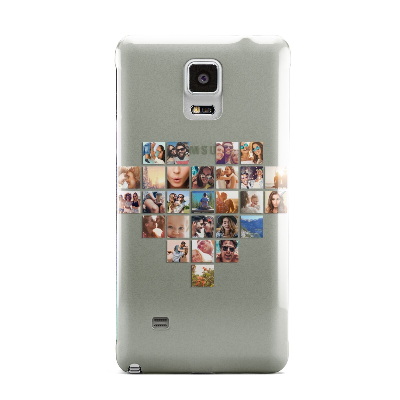 Large Heart Photo Montage Upload Samsung Galaxy Note 4 Case