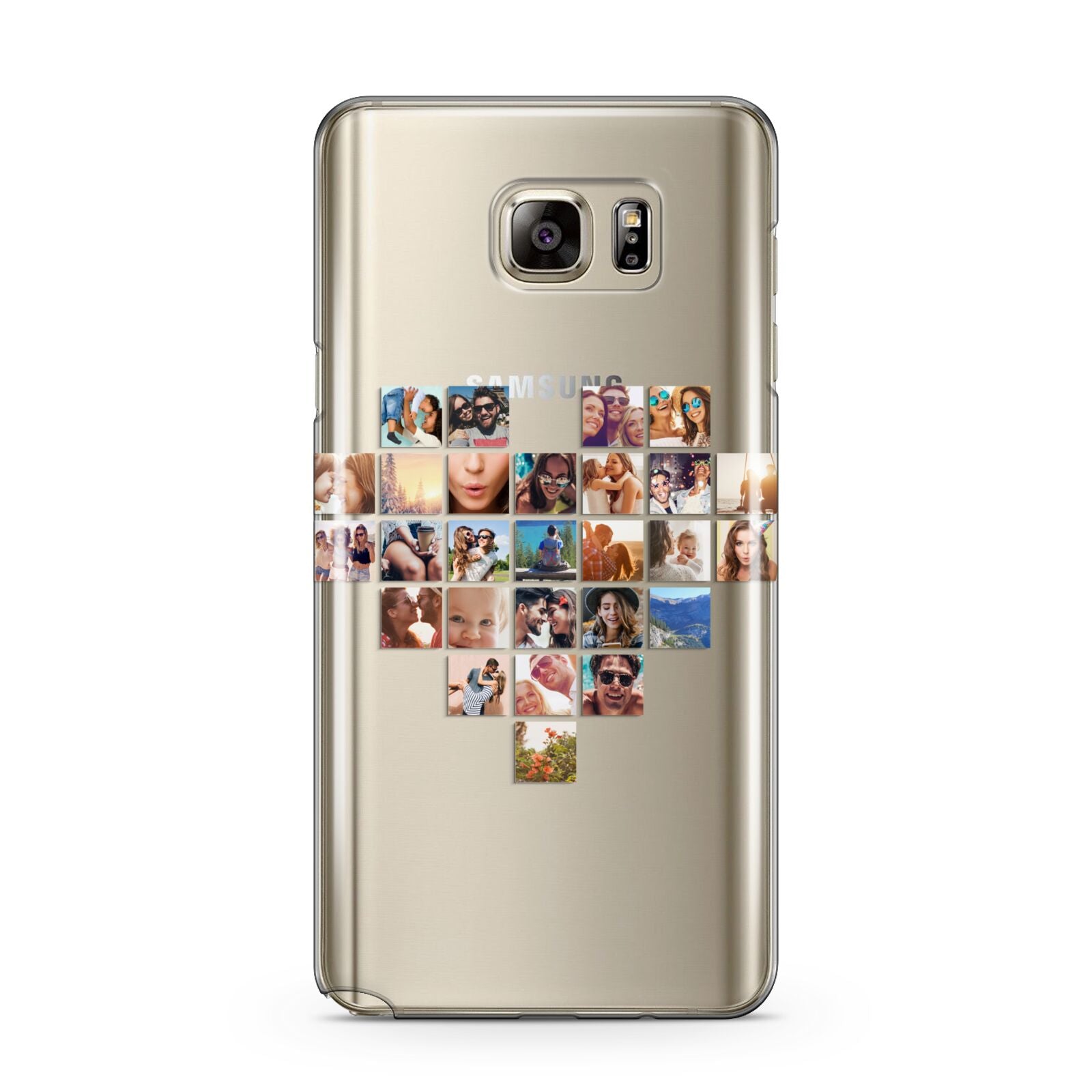 Large Heart Photo Montage Upload Samsung Galaxy Note 5 Case