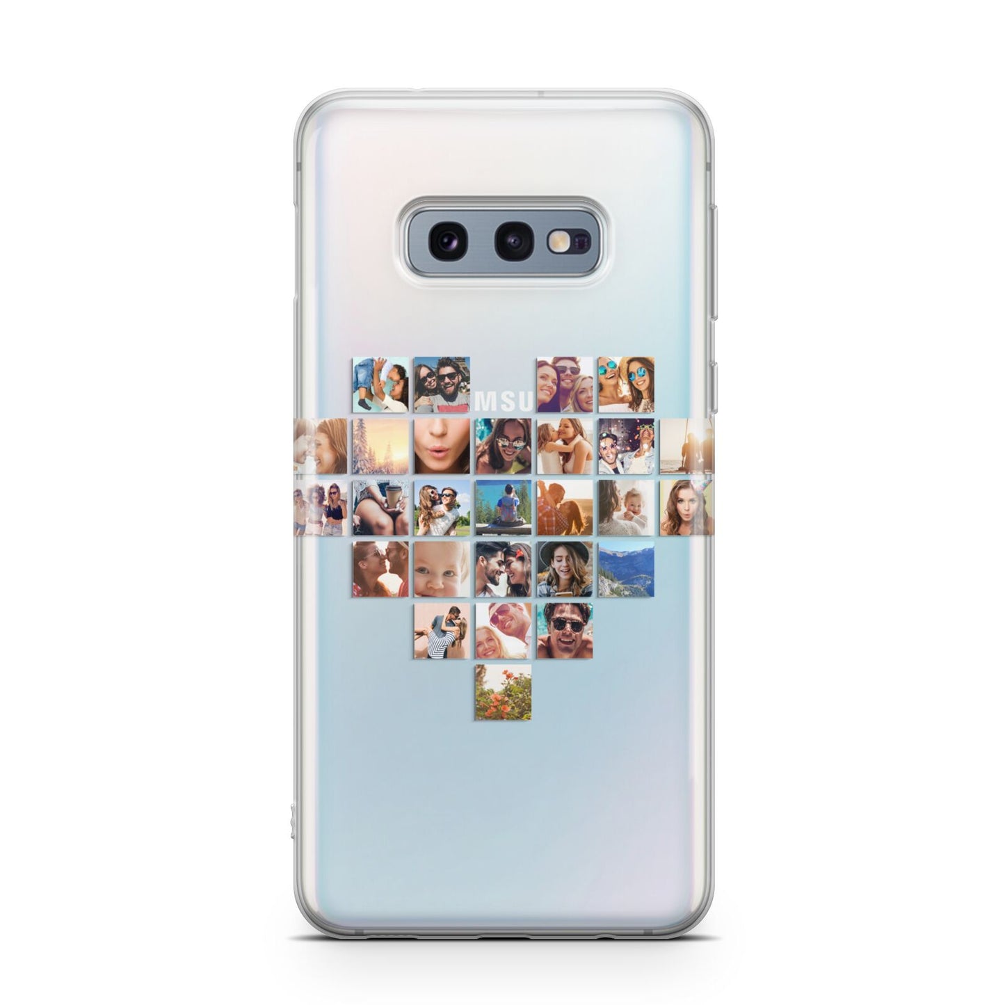 Large Heart Photo Montage Upload Samsung Galaxy S10E Case