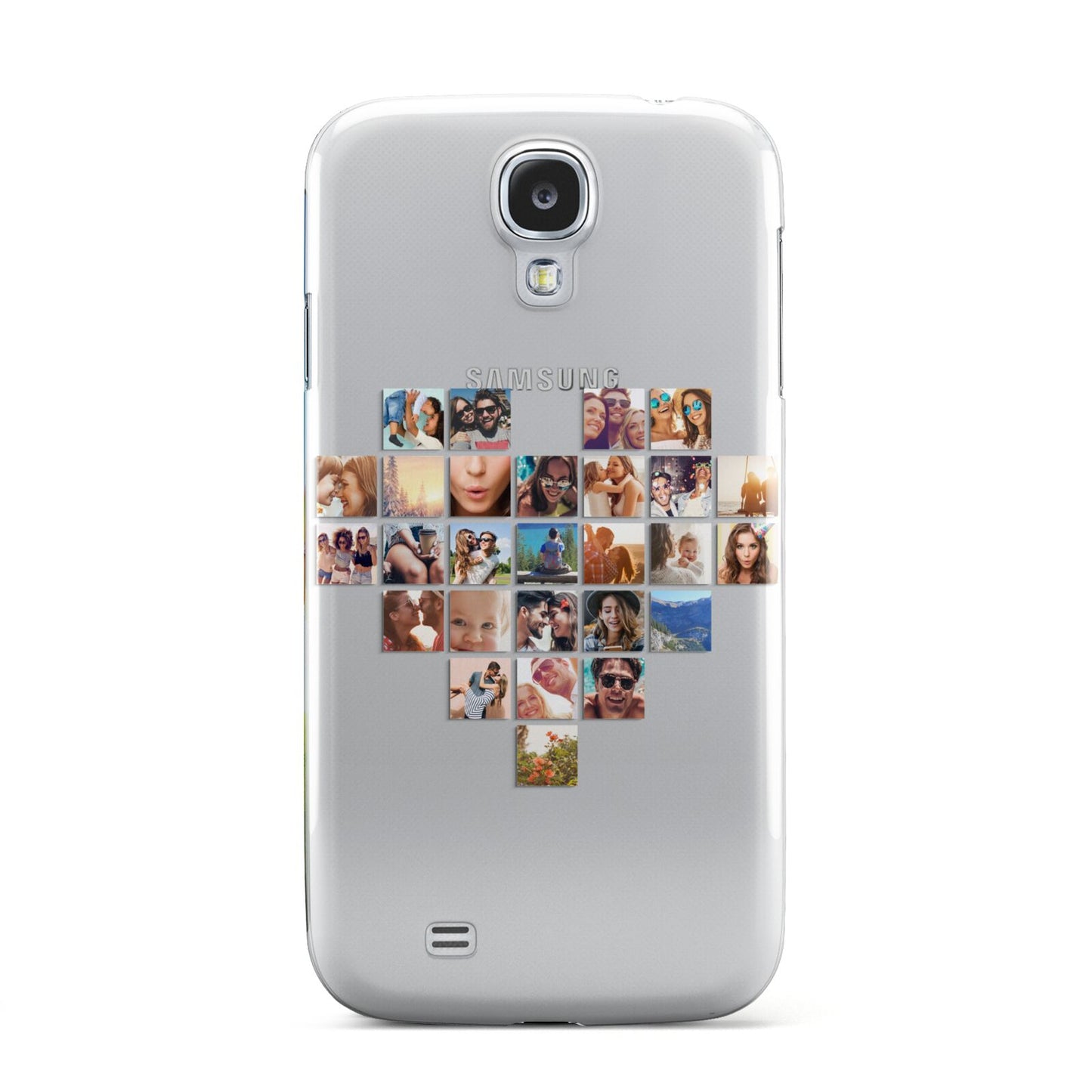Large Heart Photo Montage Upload Samsung Galaxy S4 Case