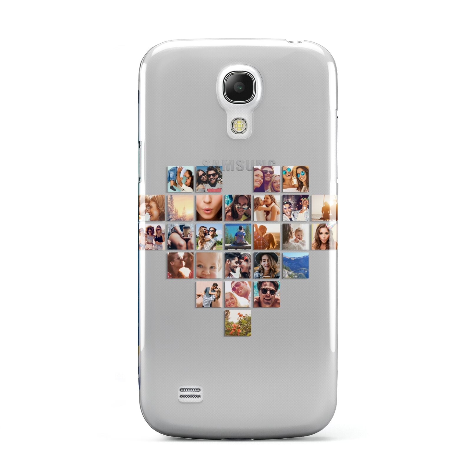 Large Heart Photo Montage Upload Samsung Galaxy S4 Mini Case