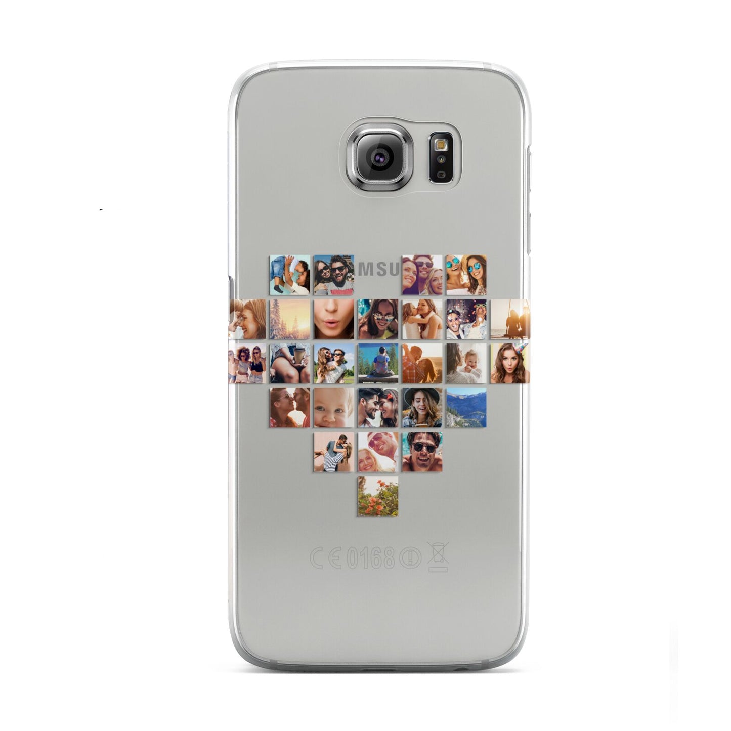 Large Heart Photo Montage Upload Samsung Galaxy S6 Case