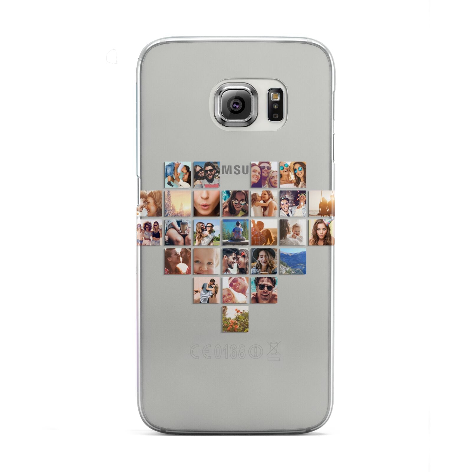 Large Heart Photo Montage Upload Samsung Galaxy S6 Edge Case