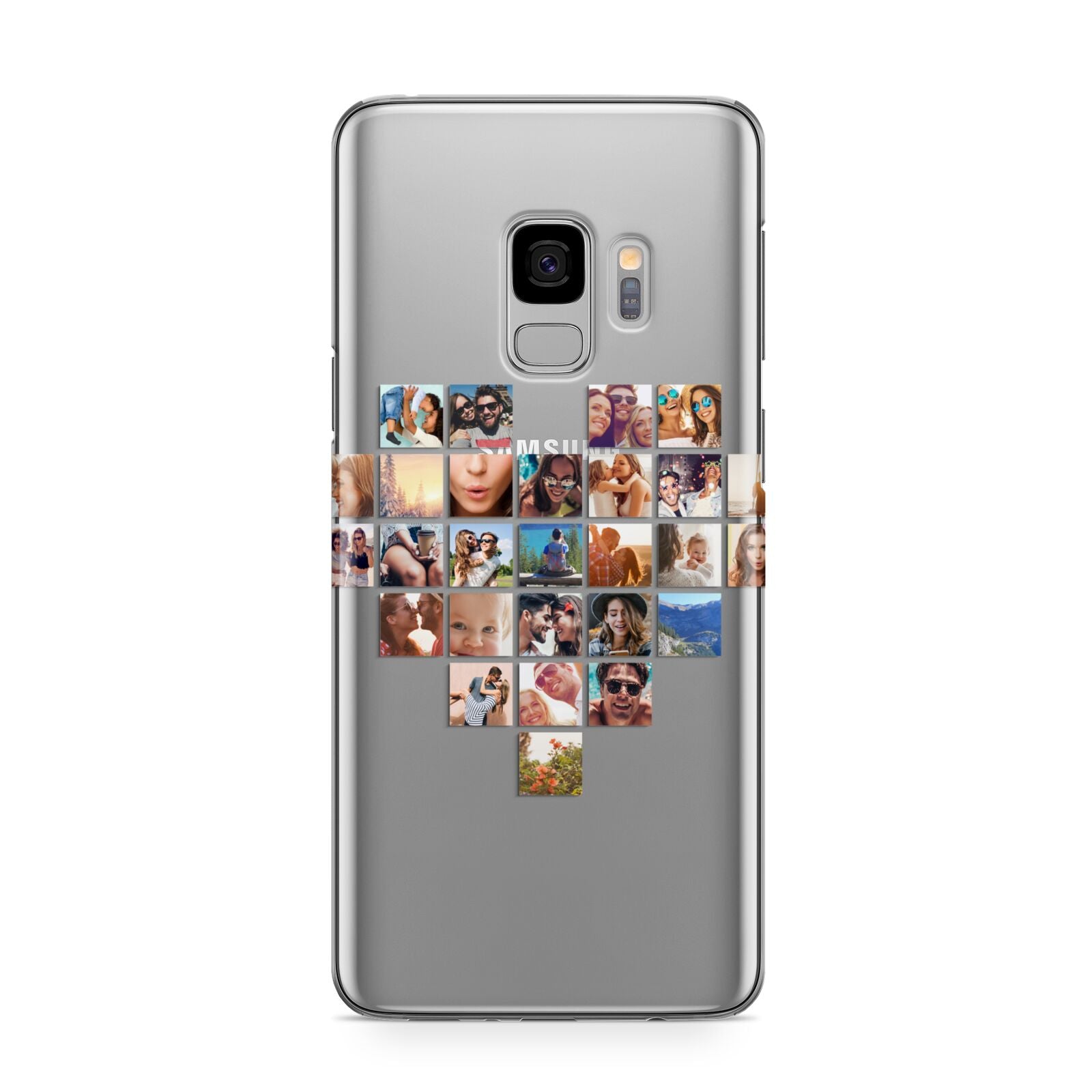 Large Heart Photo Montage Upload Samsung Galaxy S9 Case
