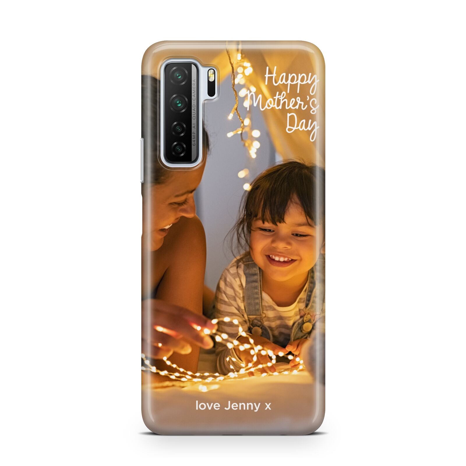 Large Mothers Day Photo with Name Huawei P40 Lite 5G Phone Case