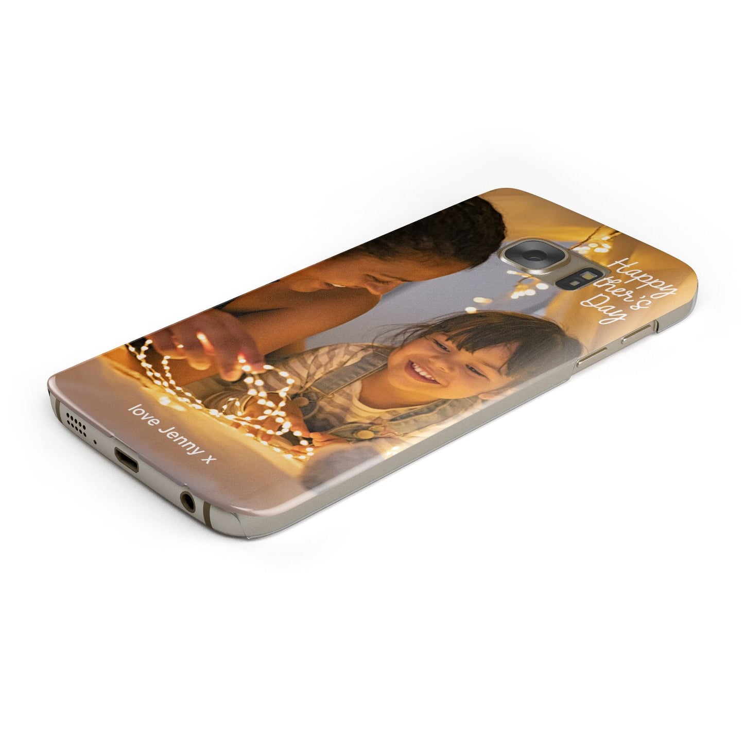 Large Mothers Day Photo with Name Samsung Galaxy Case Bottom Cutout