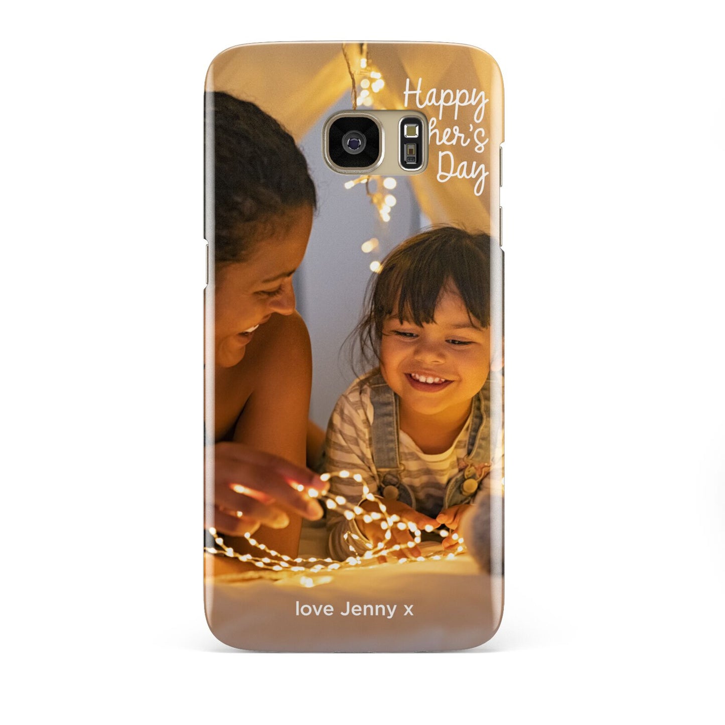 Large Mothers Day Photo with Name Samsung Galaxy S7 Edge Case