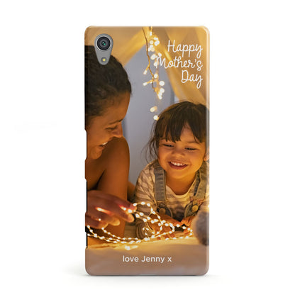 Large Mothers Day Photo with Name Sony Xperia Case