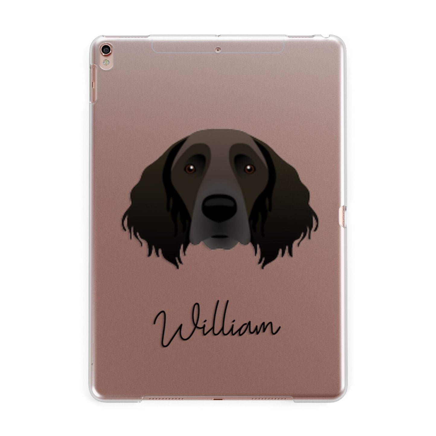 Large Munsterlander Personalised Apple iPad Rose Gold Case