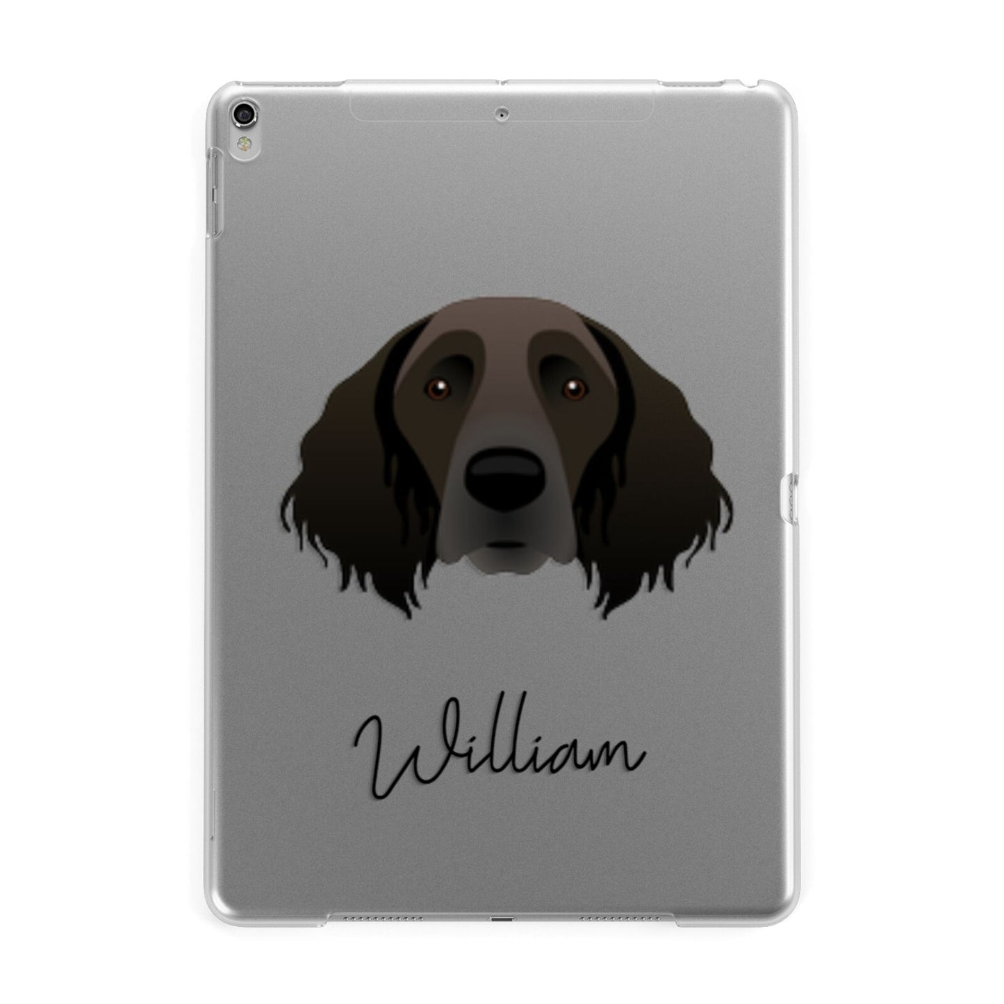 Large Munsterlander Personalised Apple iPad Silver Case