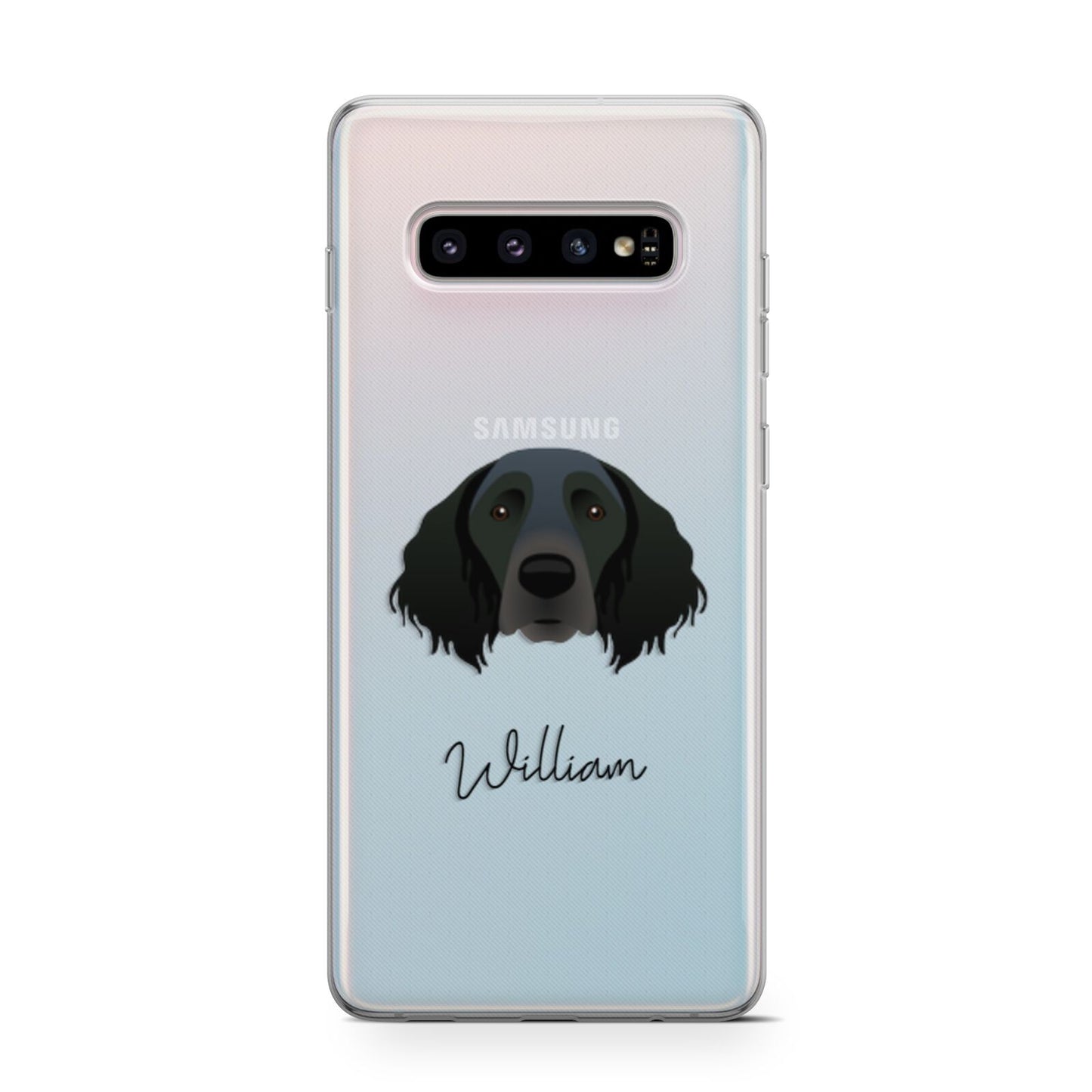 Large Munsterlander Personalised Samsung Galaxy S10 Case