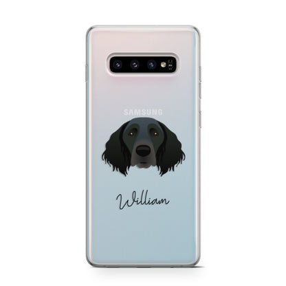 Large Munsterlander Personalised Samsung Galaxy S10 Case