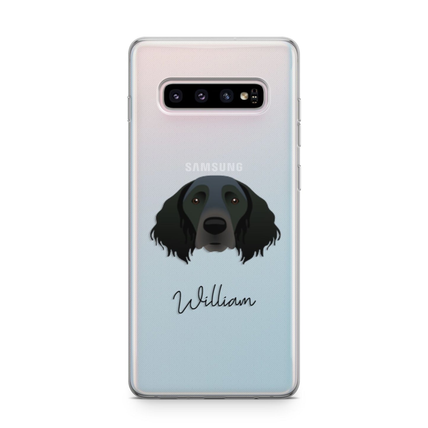 Large Munsterlander Personalised Samsung Galaxy S10 Plus Case