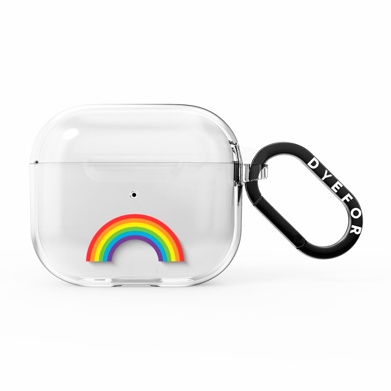 Large Rainbow AirPods Clear Case 3rd Gen
