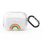 Large Rainbow AirPods Pro Clear Case