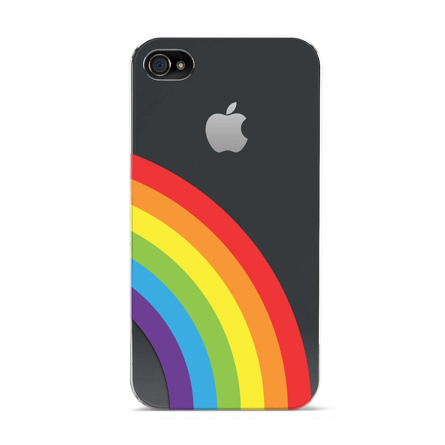 Large Rainbow Apple iPhone 4s Case