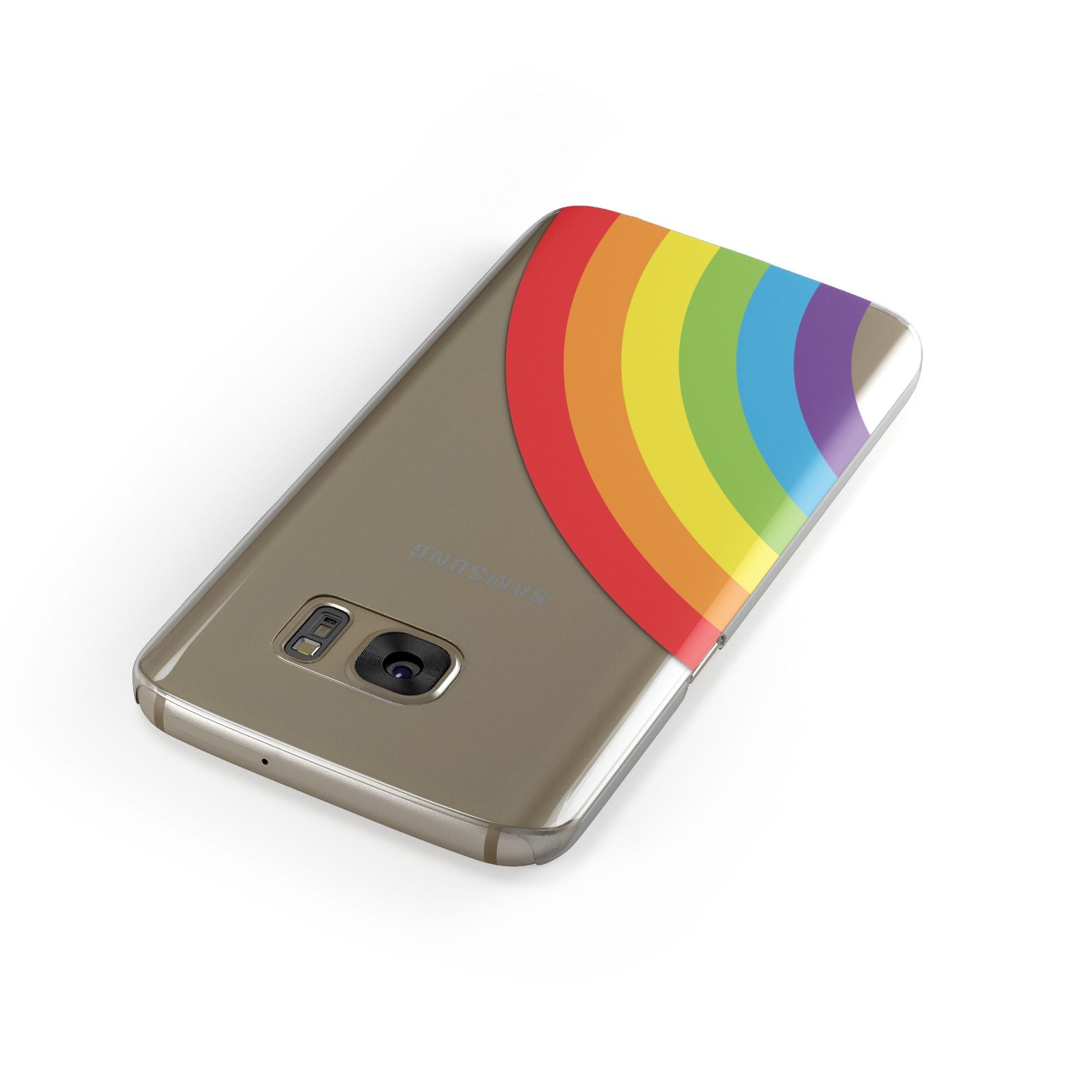 Large Rainbow Samsung Galaxy Case Front Close Up