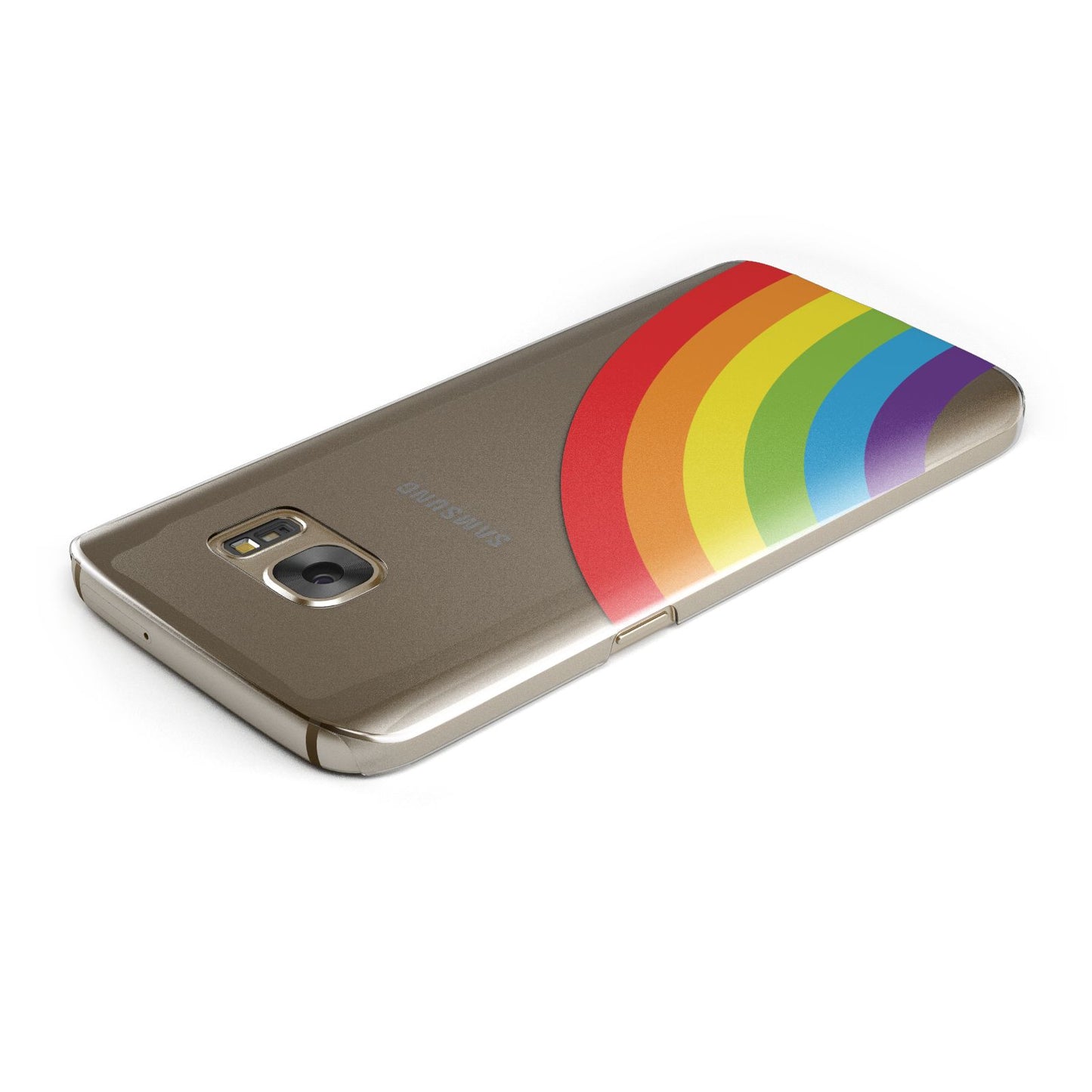 Large Rainbow Samsung Galaxy Case Top Cutout