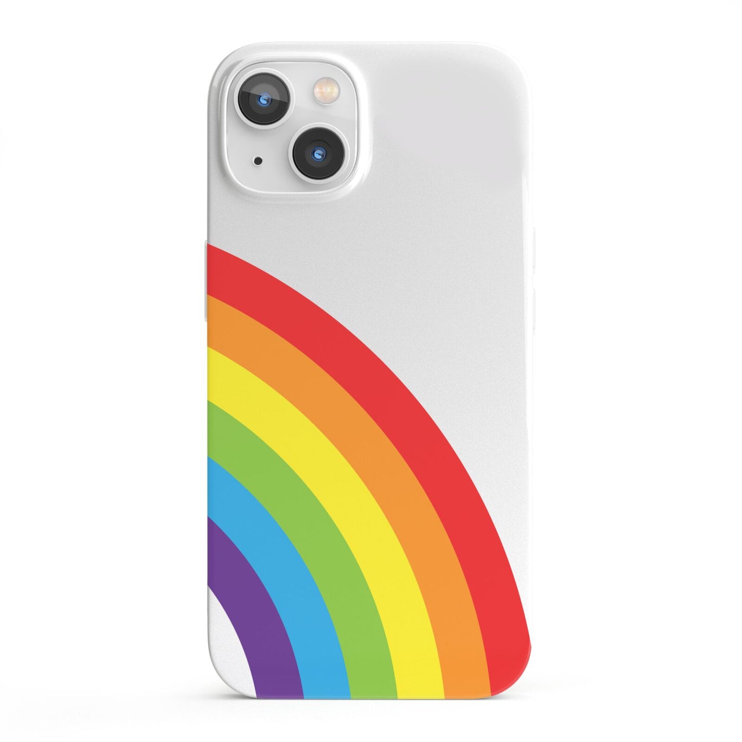 Large Rainbow iPhone 13 Full Wrap 3D Snap Case